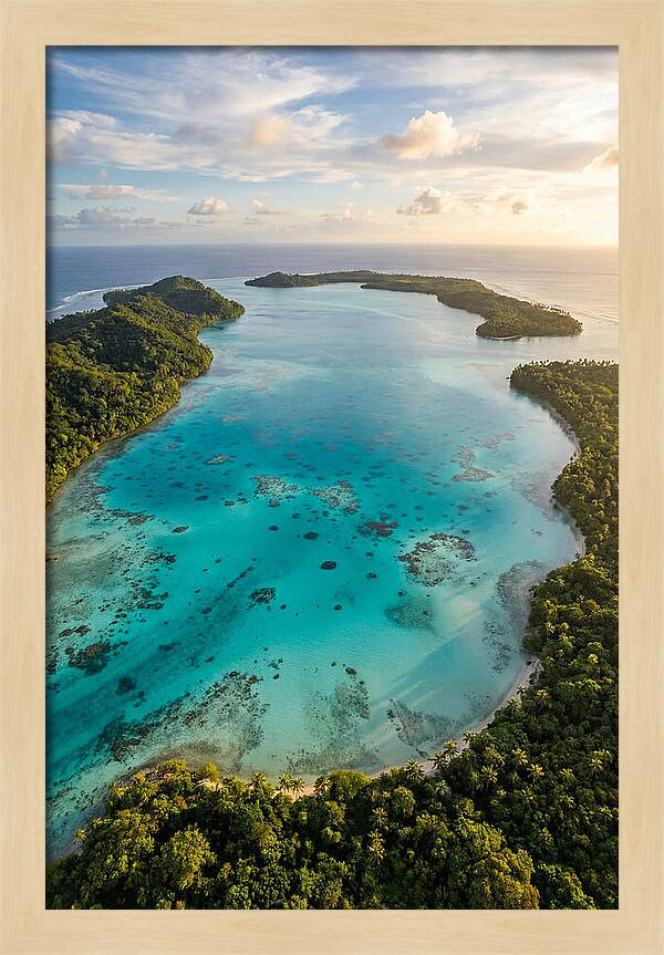 Tropical Lagoon From Above