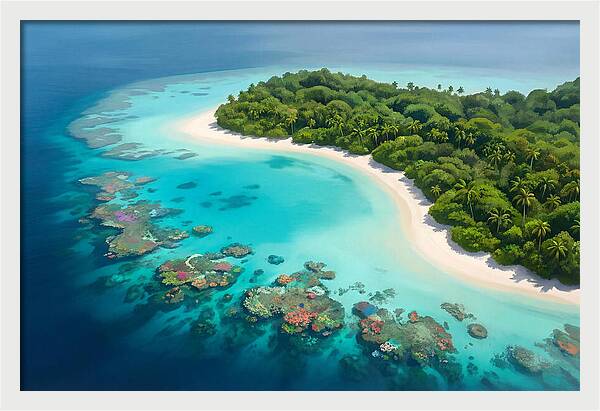 Tropical Paradise Aerial View