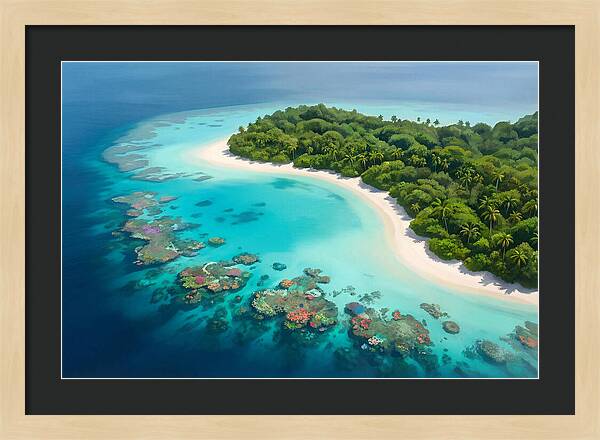 Tropical Paradise Aerial View