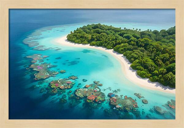 Tropical Paradise Aerial View