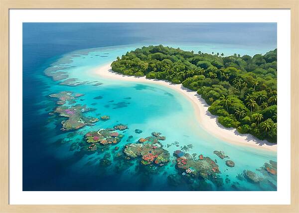 Tropical Paradise Aerial View