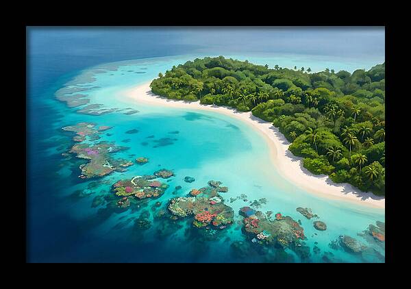 Tropical Paradise Aerial View