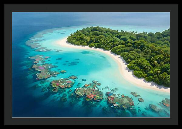 Tropical Paradise Aerial View