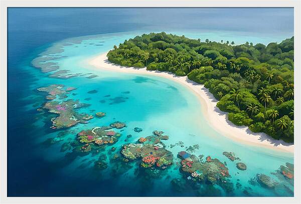 Tropical Paradise Aerial View
