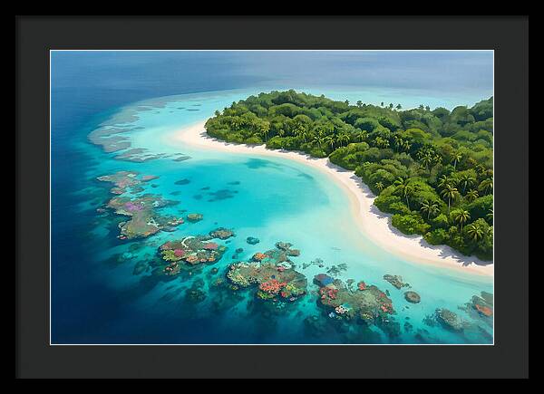 Tropical Paradise Aerial View