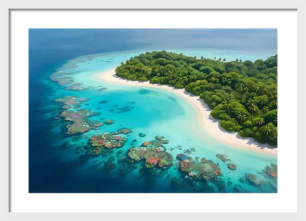 Tropical Paradise Aerial View