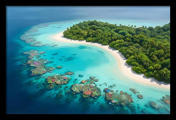Tropical Paradise Aerial View