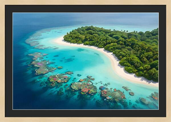 Tropical Paradise Aerial View