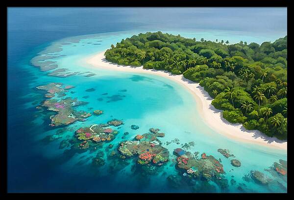 Tropical Paradise Aerial View