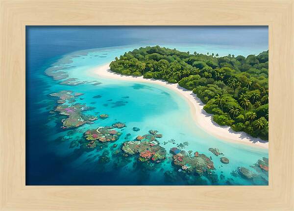 Tropical Paradise Aerial View