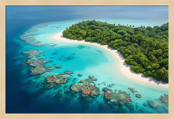 Tropical Paradise Aerial View