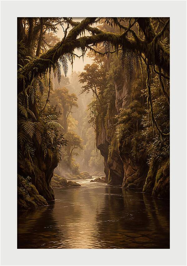 Tropical River Canyon Serenity