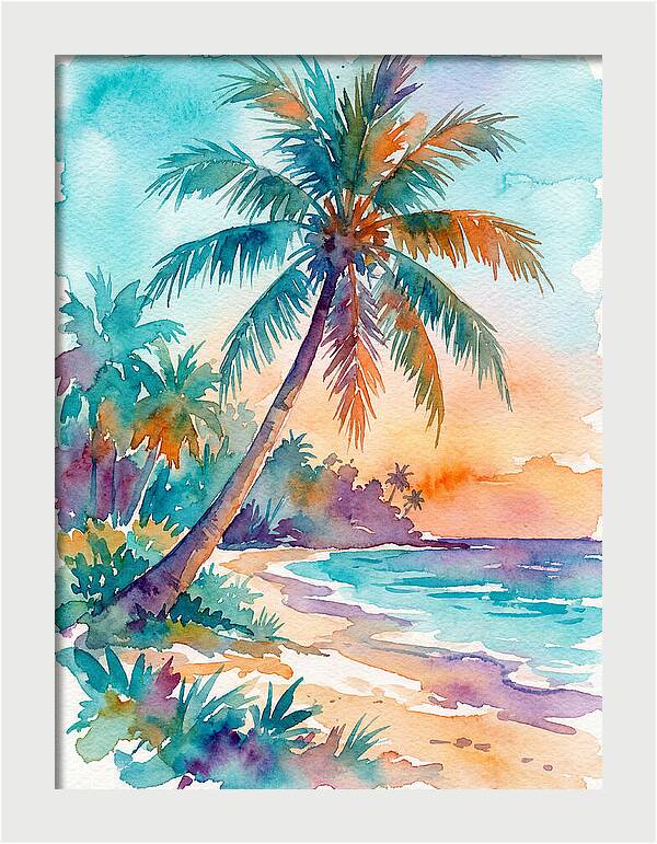 Tropical Serenity At Dusk