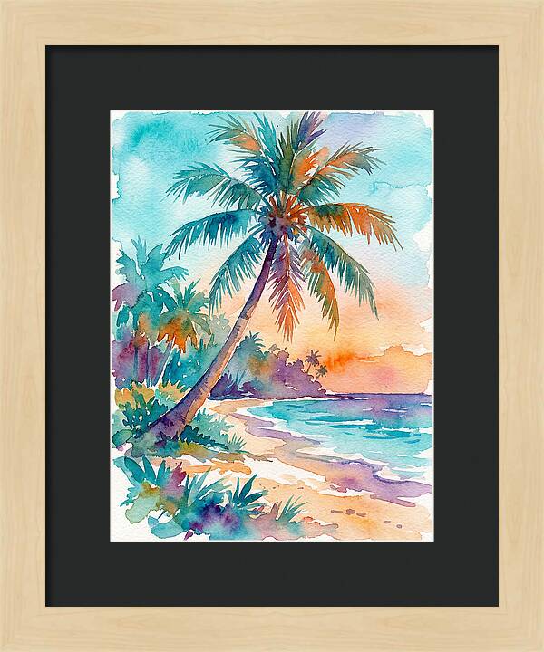 Tropical Serenity At Dusk