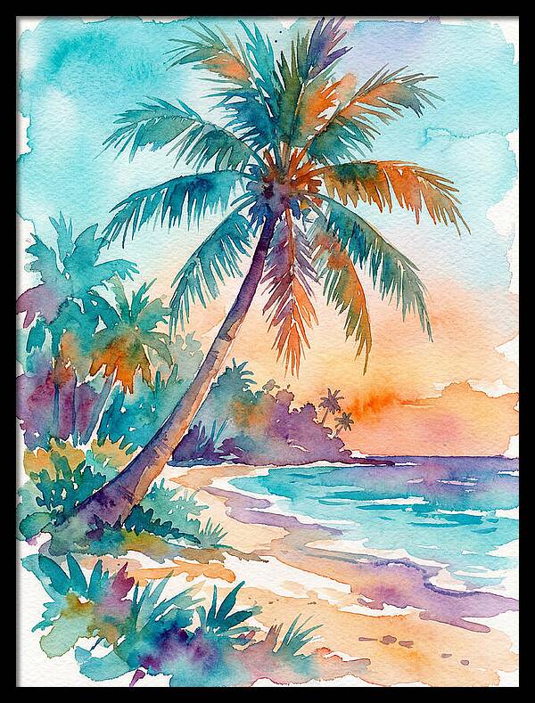 Tropical Serenity At Dusk