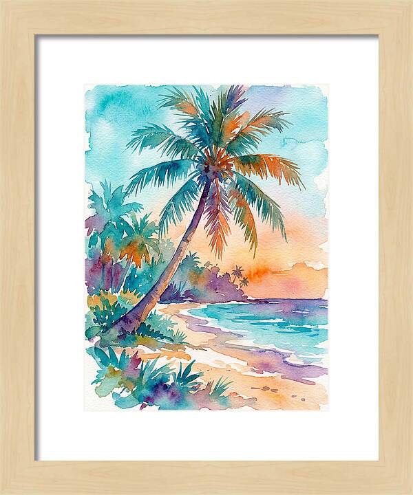Tropical Serenity At Dusk