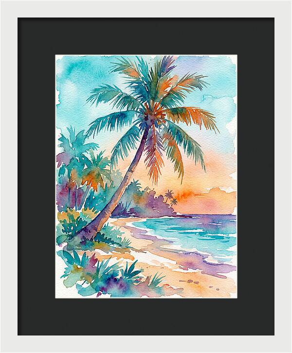 Tropical Serenity At Dusk