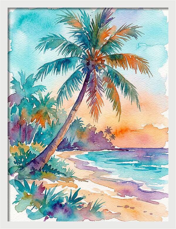 Tropical Serenity At Dusk