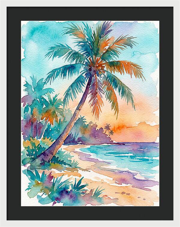 Tropical Serenity At Dusk