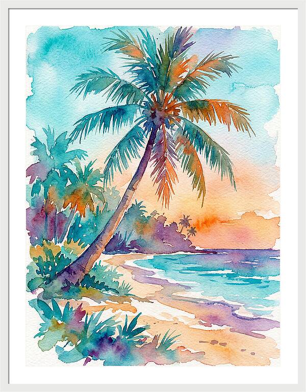 Tropical Serenity At Dusk