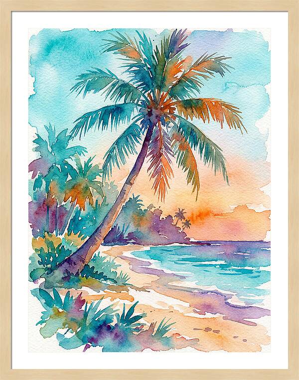 Tropical Serenity At Dusk