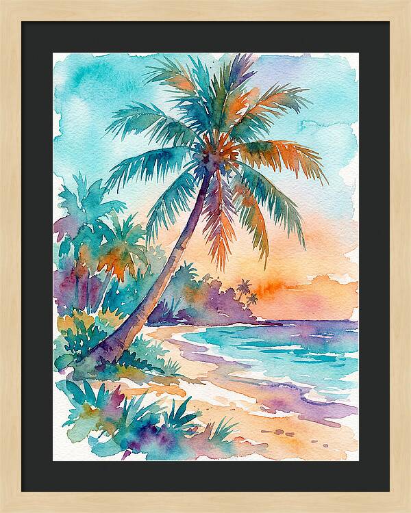 Tropical Serenity At Dusk
