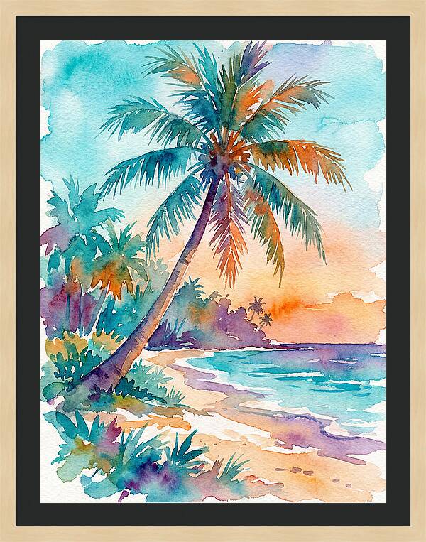 Tropical Serenity At Dusk