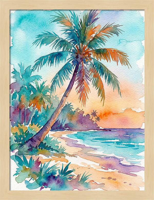 Tropical Serenity At Dusk