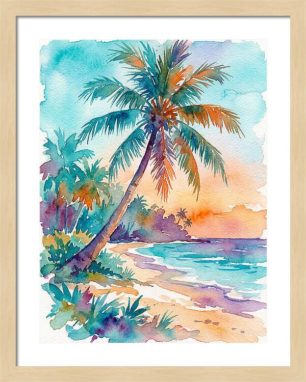 Tropical Serenity At Dusk