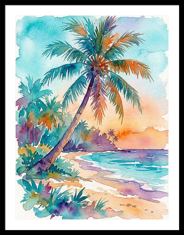 Tropical Serenity At Dusk