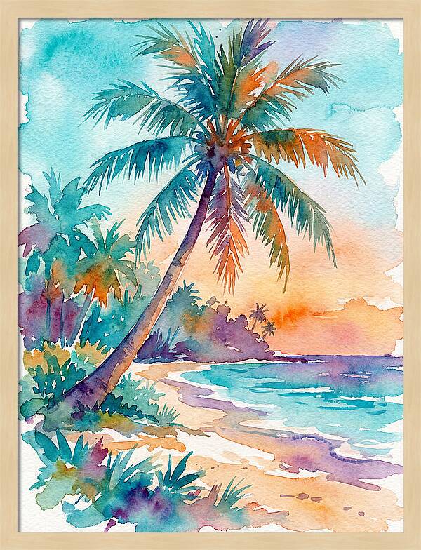 Tropical Serenity At Dusk