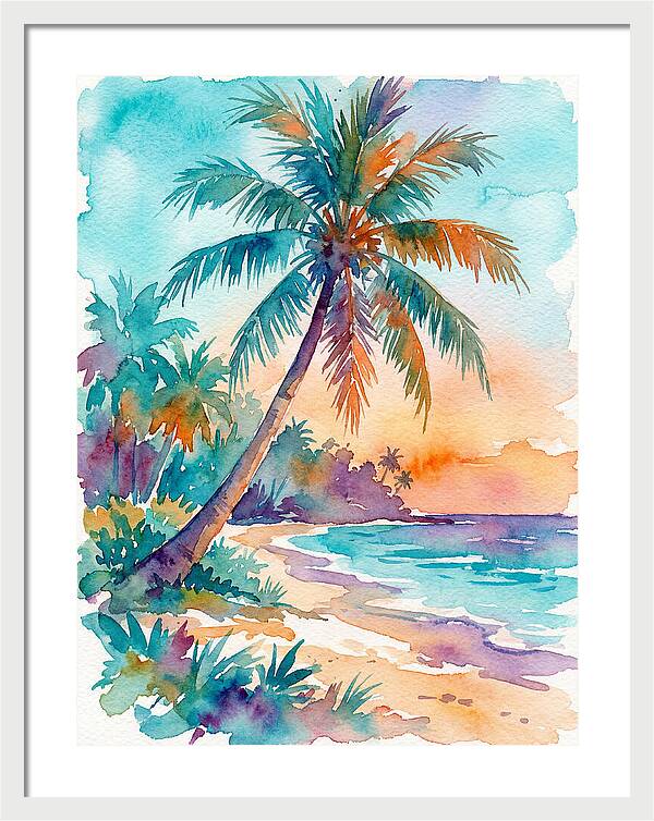 Tropical Serenity At Dusk
