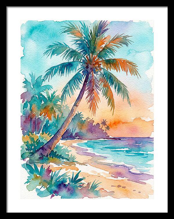 Tropical Serenity At Dusk