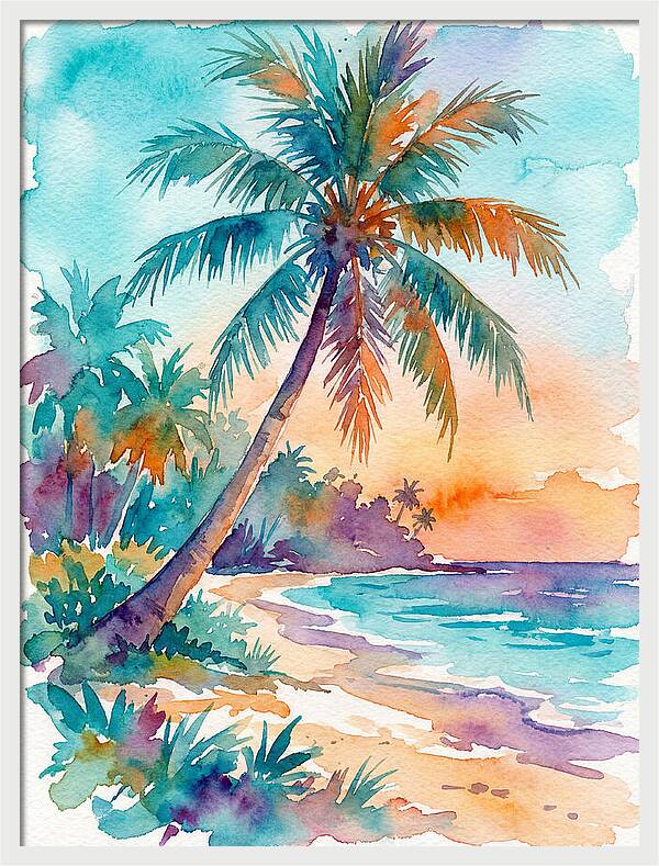 Tropical Serenity At Dusk