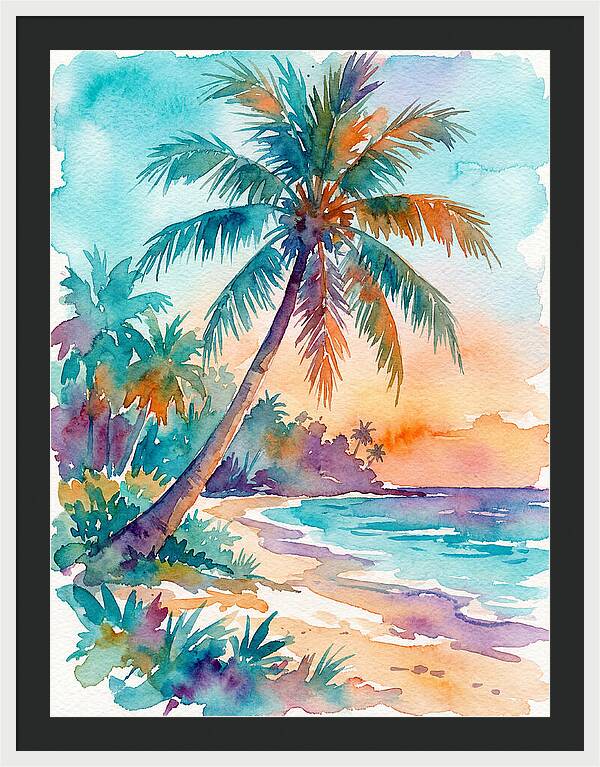 Tropical Serenity At Dusk