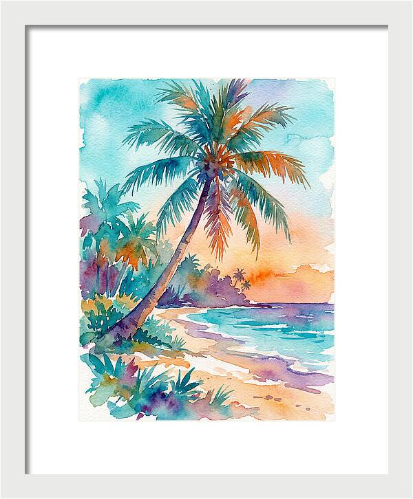 Tropical Serenity At Dusk