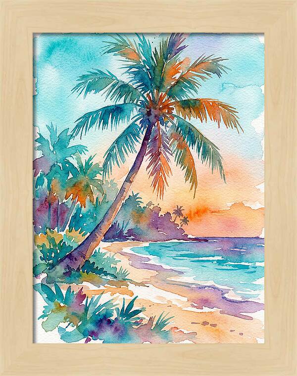 Tropical Serenity At Dusk