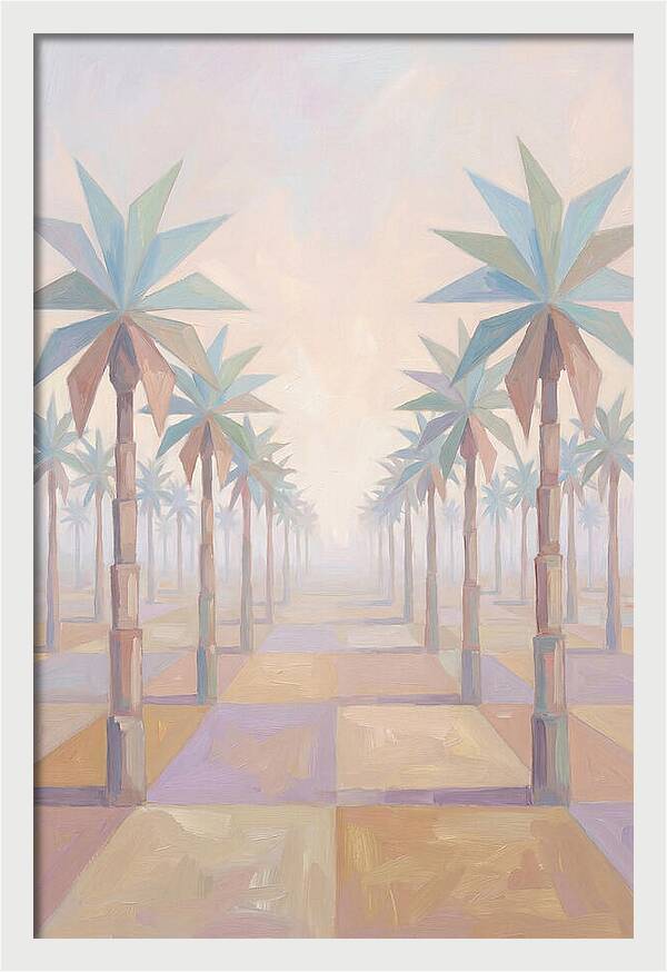 Tropical Serenity In Pastel Hues