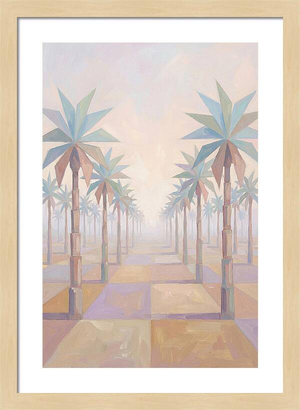 Tropical Serenity In Pastel Hues