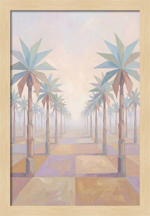 Tropical Serenity In Pastel Hues