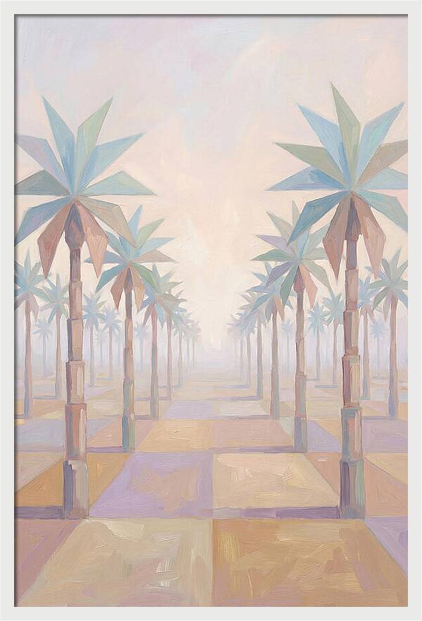 Tropical Serenity In Pastel Hues