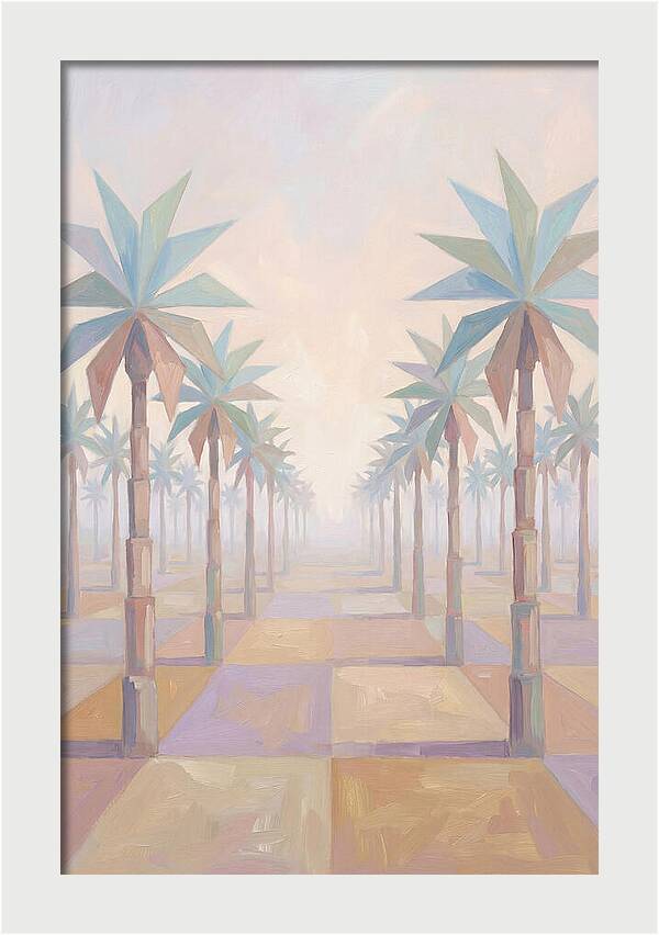 Tropical Serenity In Pastel Hues