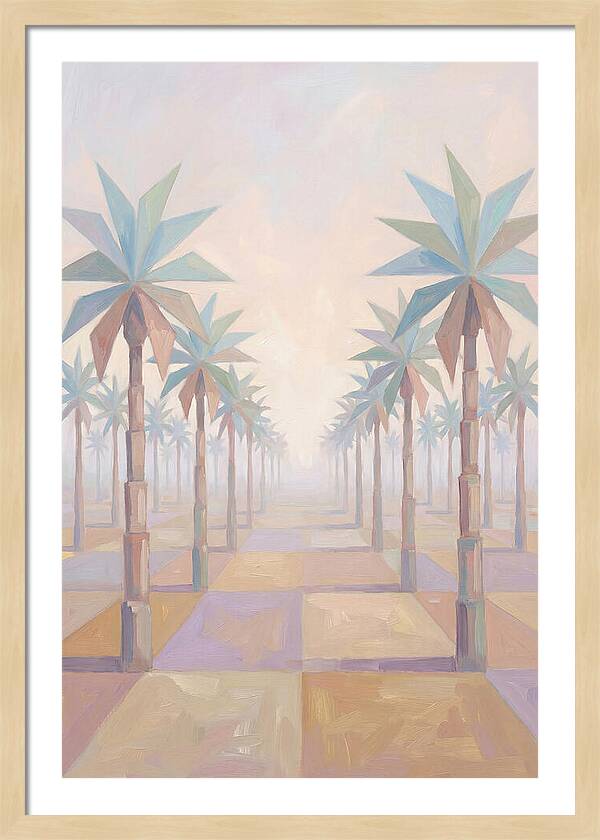 Tropical Serenity In Pastel Hues