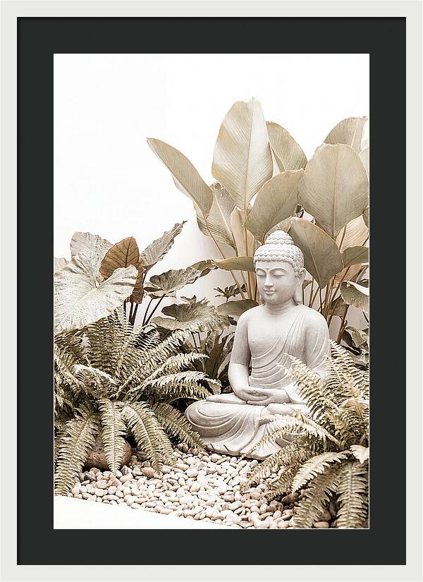 Tropical Serenity With Buddha