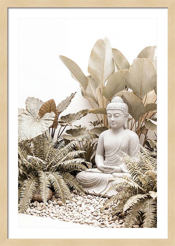 Tropical Serenity With Buddha