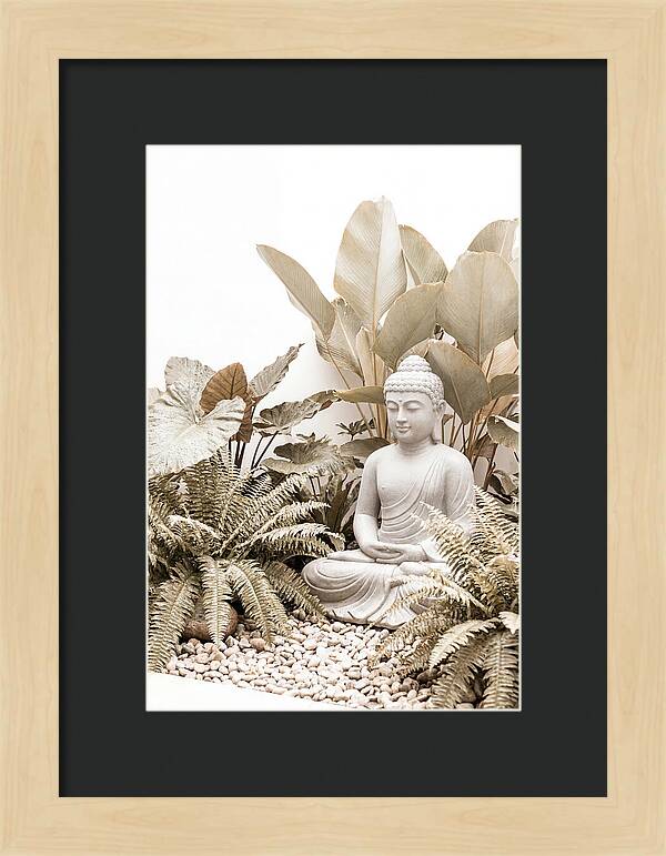 Tropical Serenity With Buddha
