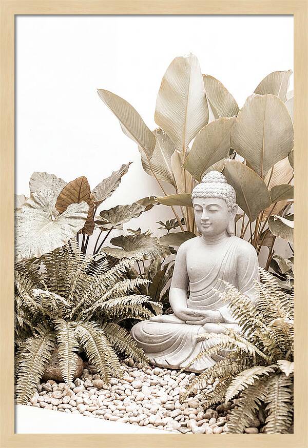 Tropical Serenity With Buddha