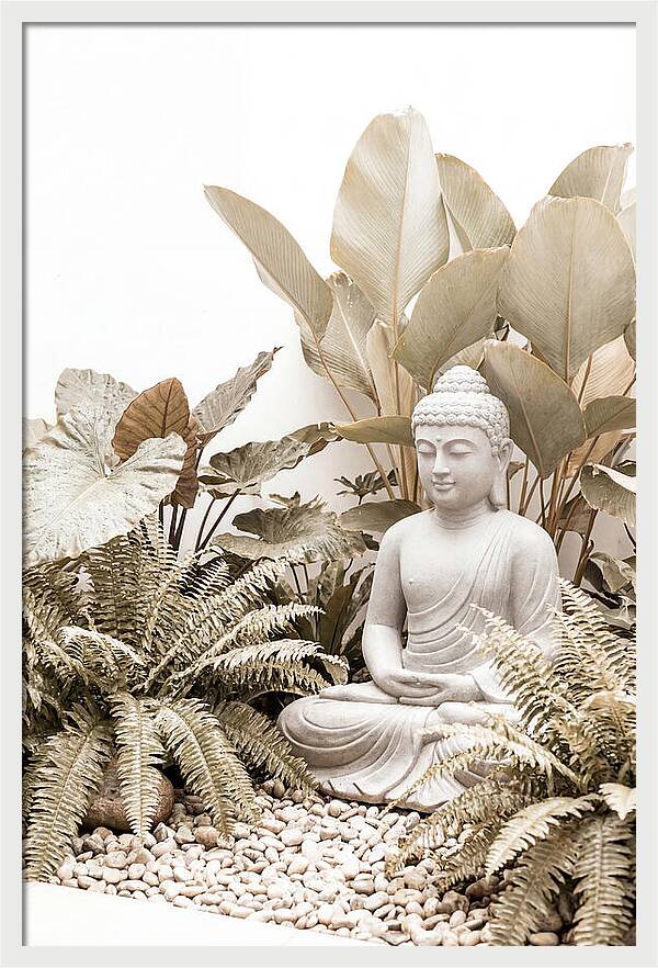 Tropical Serenity With Buddha