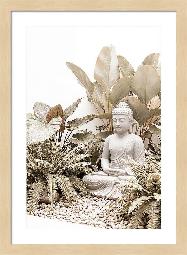 Tropical Serenity With Buddha