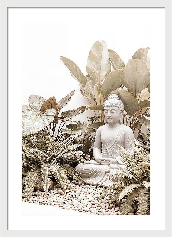 Tropical Serenity With Buddha